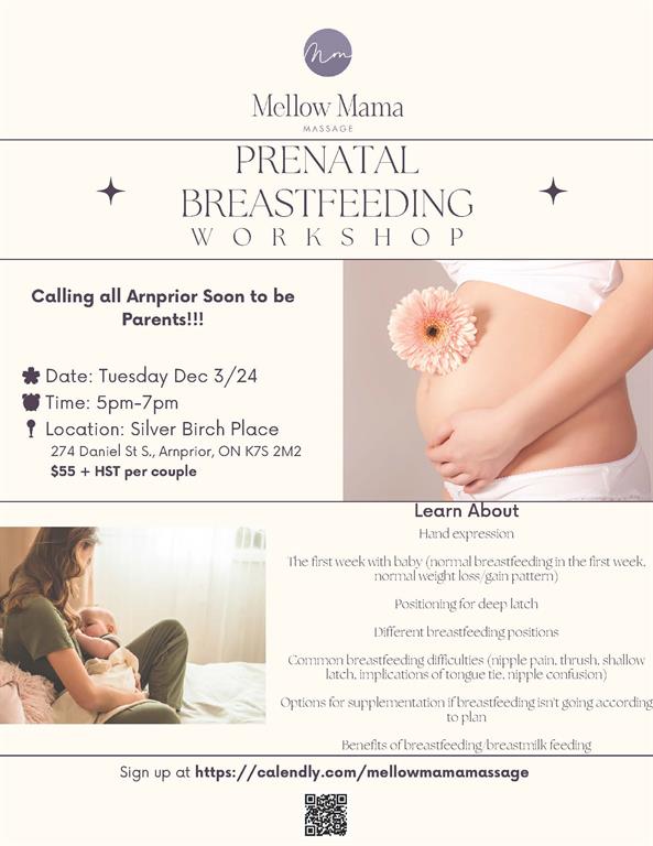 ad for a breastfeeding workshop 